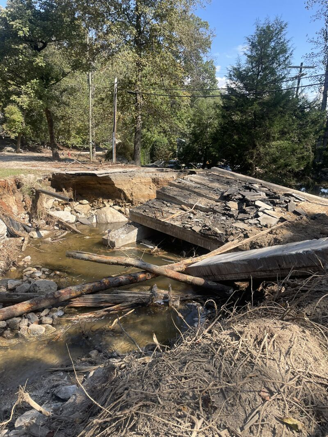 Natural disaster damage to roads and waterways